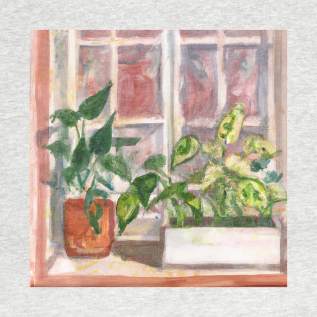 Painted Houseplants by EggheadK8